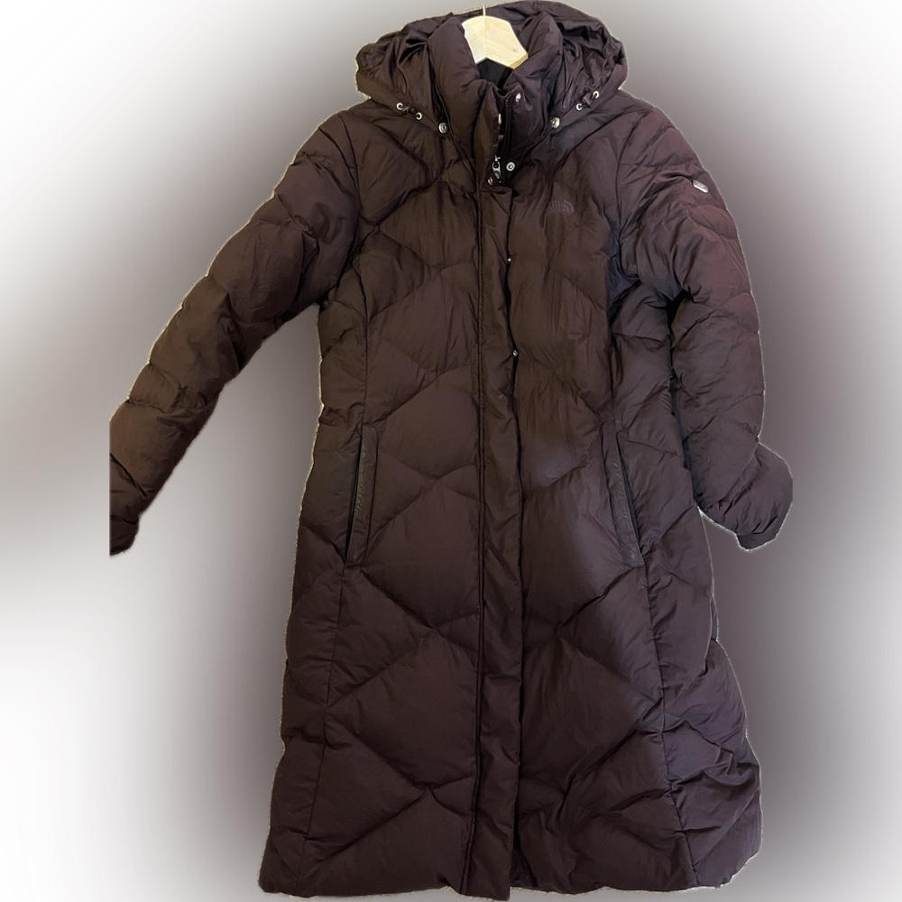 Purple North face MISS METRO PARKA down coat jacket - Size medium - Picture 3 of 6